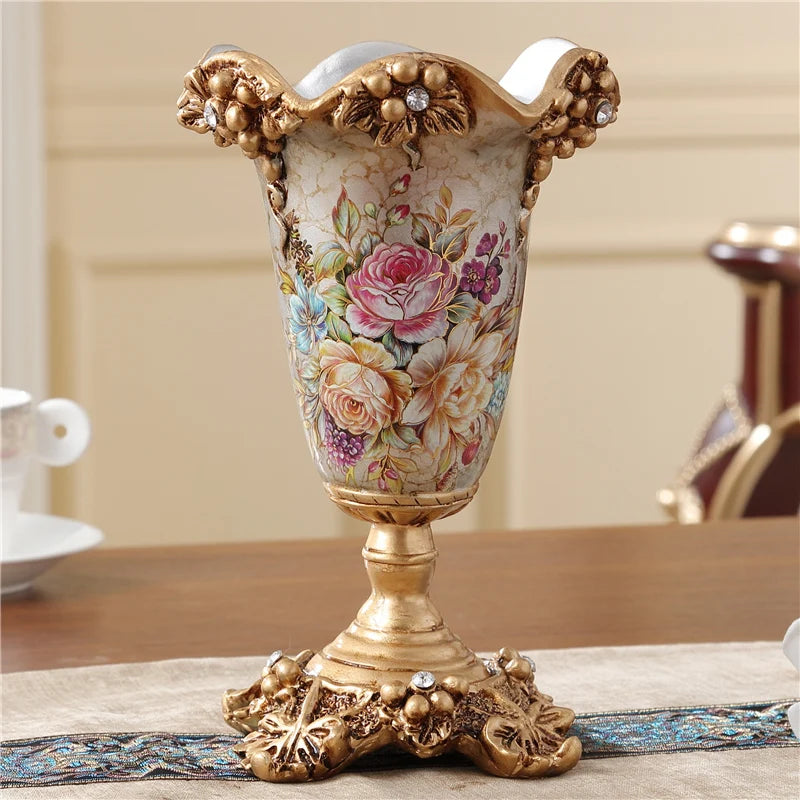 Europäische Vase aus Harz, Farbe A, Grösse 26x15 cm, für Wohnzimmer