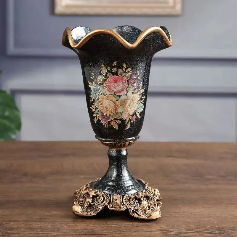 Europäische Tischvase aus Harz in verschiedenen Farben, 26x15CM, Design im europäischen Stil