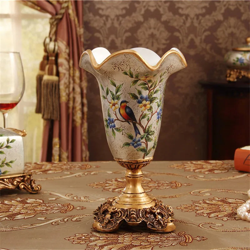 europäische harz tischvase 26x15CM im stilvollen wohnzimmer dekor