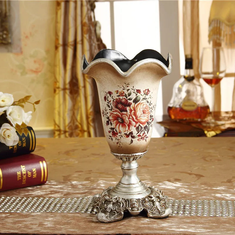 europäische harz tischvase 26x15CM im eleganten stil für wohnzimmer