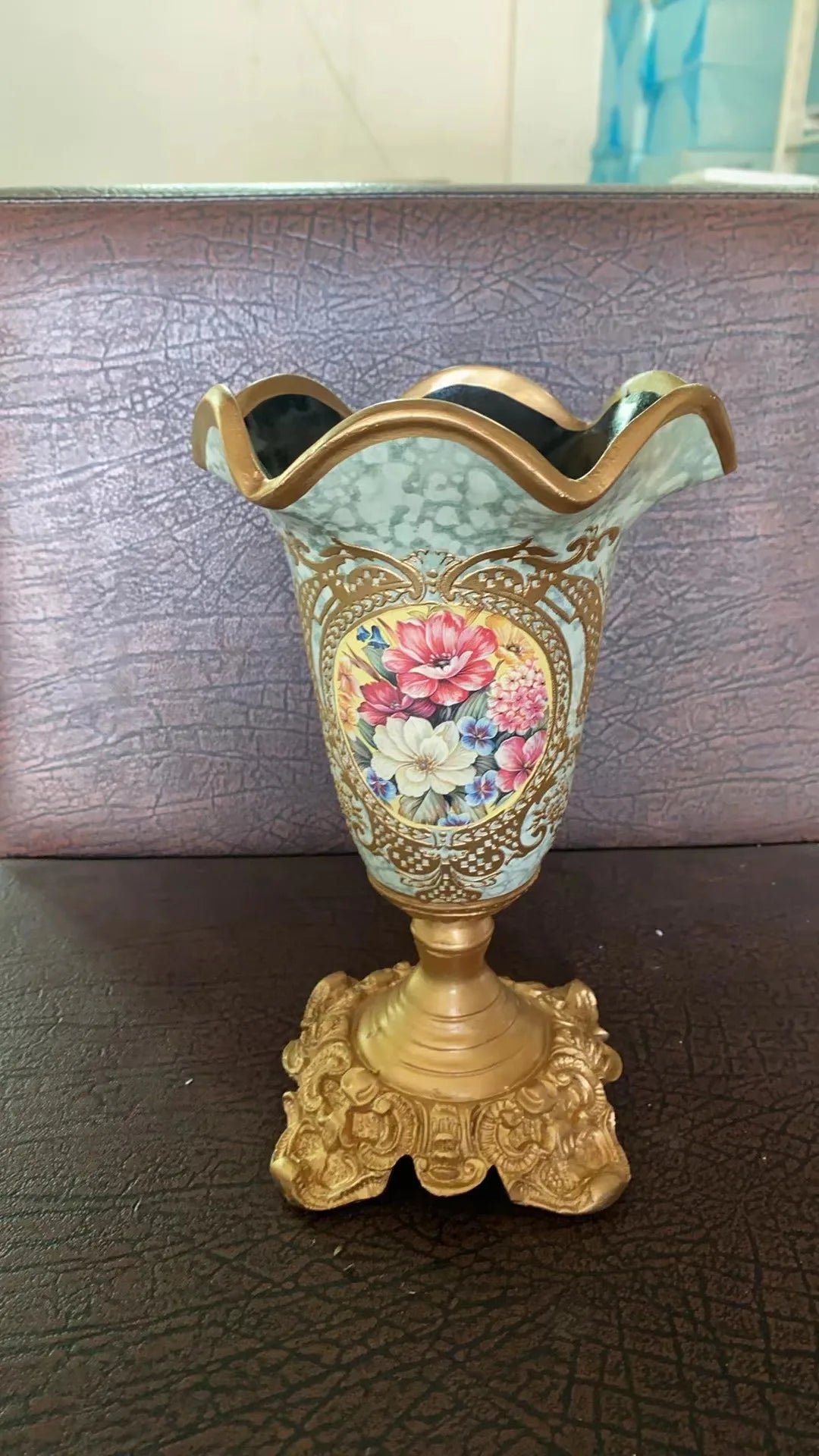 Europäische Harz-Tischvase in diversen Farben 26x15CM