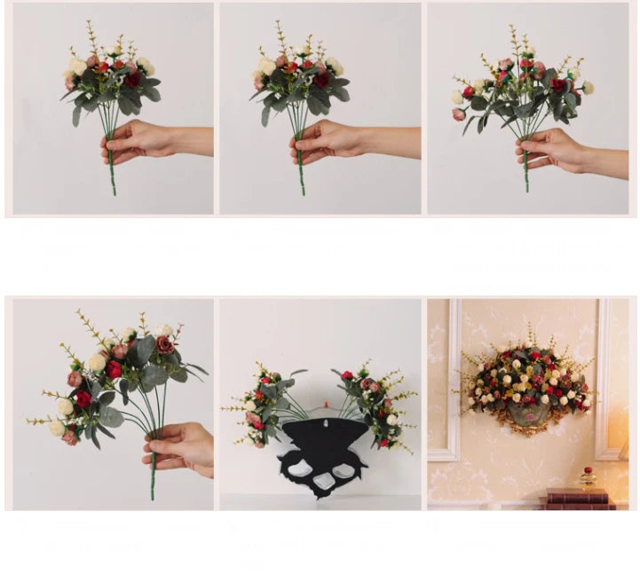 europäische wandvase aus harz in weiss für wohnzimmer