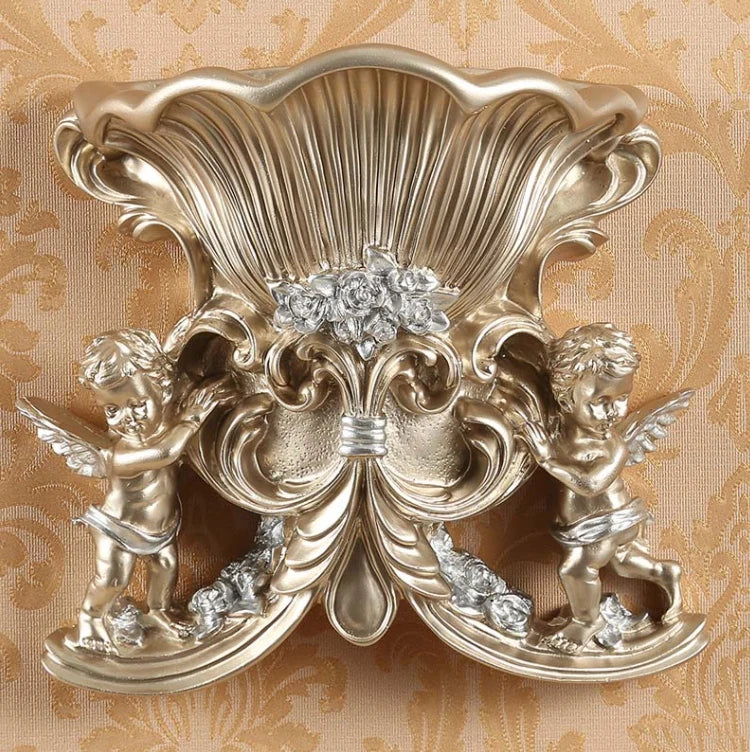 weisse europäische Wandvase aus Harz für das Wohnzimmer