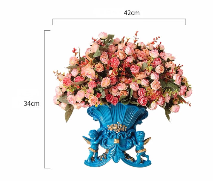 europäische wandvase aus harz, farbe weiss, klassische grösse M, elegantes design