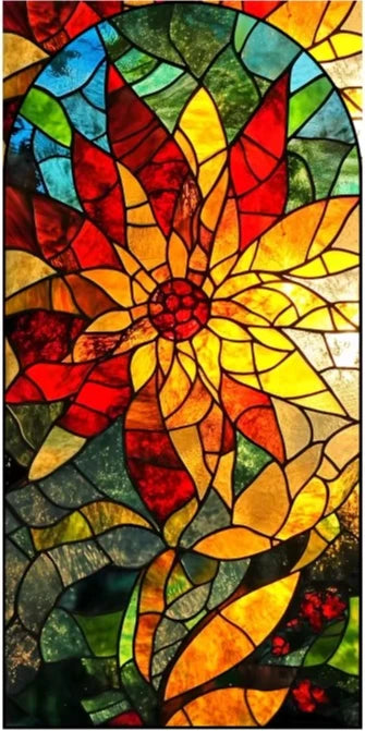 Europäischer Kunstrahmen aus PVC mit Pflanzen-Blumenmuster, Grösse 30x80 cm, Farbe MR-CH297-C