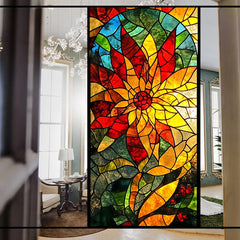 Europäischer Kunstrahmen 30x80cm aus PVC mit transparentem Pflanzenmuster