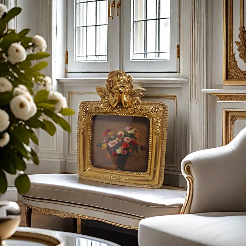 Europäischer Rahmen – Retro-Design aus Harz – Wanddeko