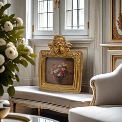 Europäischer Rahmen – Retro-Design aus Harz – Wanddeko