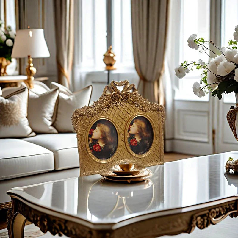 Europäischer Rahmen – Retro-Design aus Harz – Wanddeko