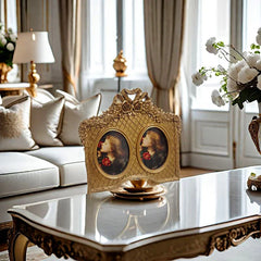 Europäischer Rahmen – Retro-Design aus Harz – Wanddeko