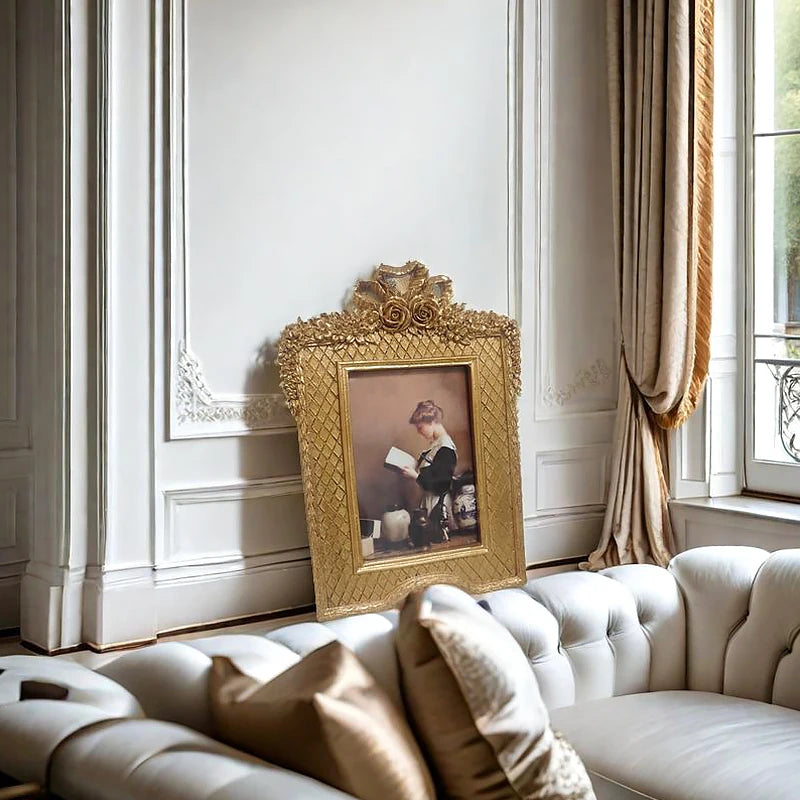 Europäischer Rahmen – Retro-Design aus Harz – Wanddeko