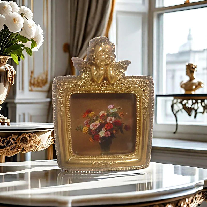 Europäischer Rahmen – Retro-Design aus Harz – Wanddeko