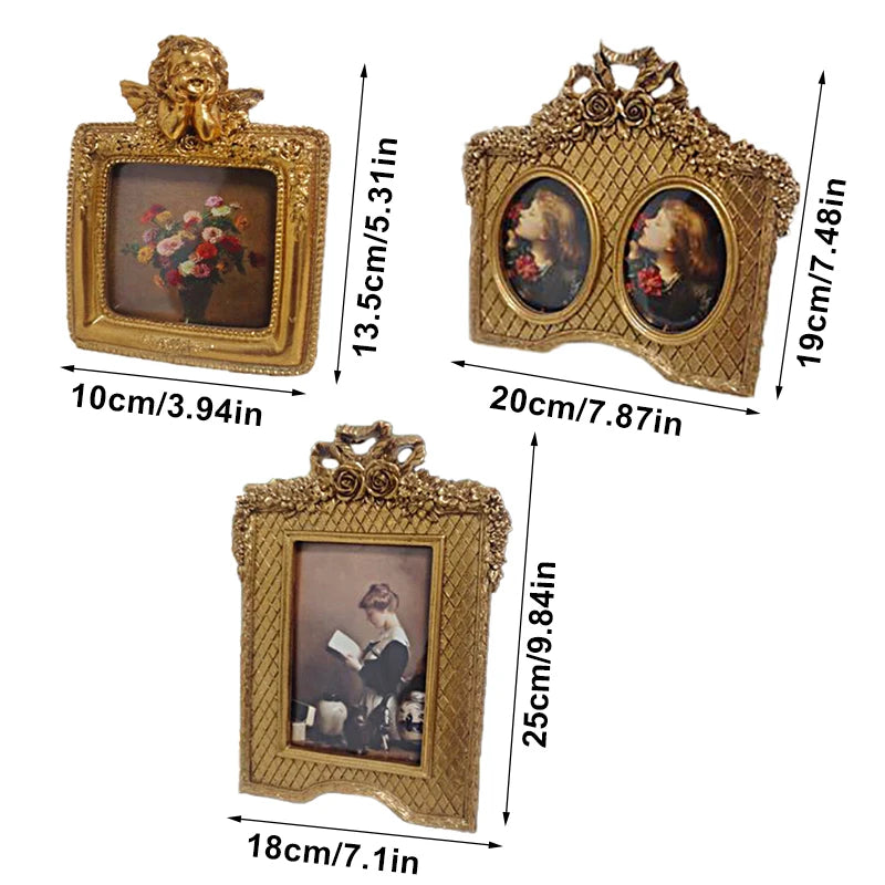 Europäischer Rahmen – Retro-Design aus Harz – Wanddeko