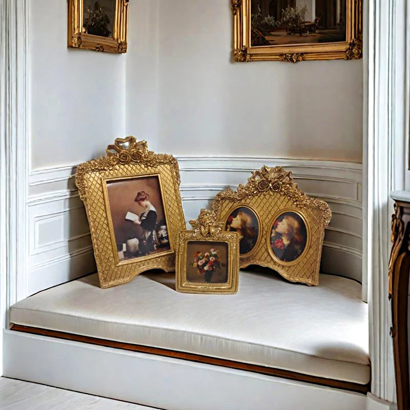 Europäischer Rahmen – Retro-Design aus Harz – Wanddeko