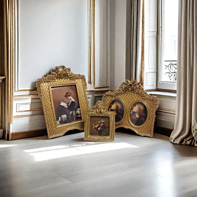 Europäischer Rahmen – Retro-Design aus Harz – Wanddeko