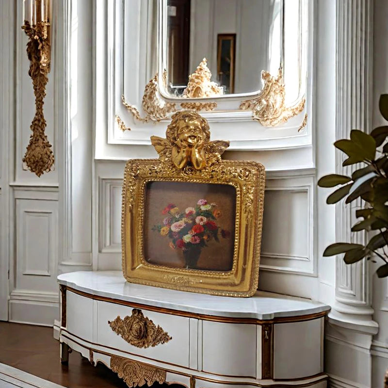 Europäischer Rahmen – Retro-Design aus Harz – Wanddeko