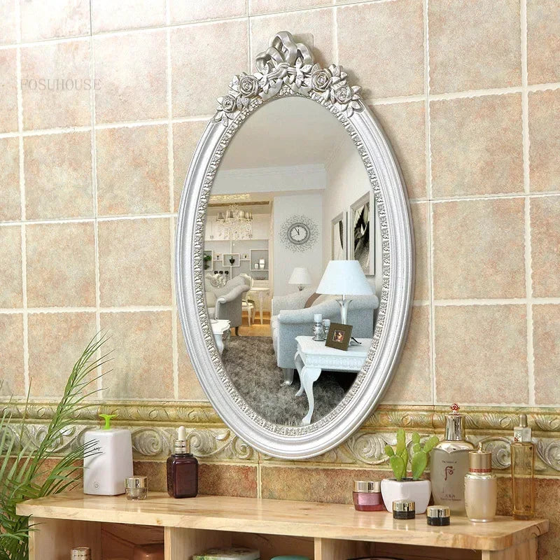 Europäischer Retro Spiegel – Hochdichteplatte – 60x40cm Luxus