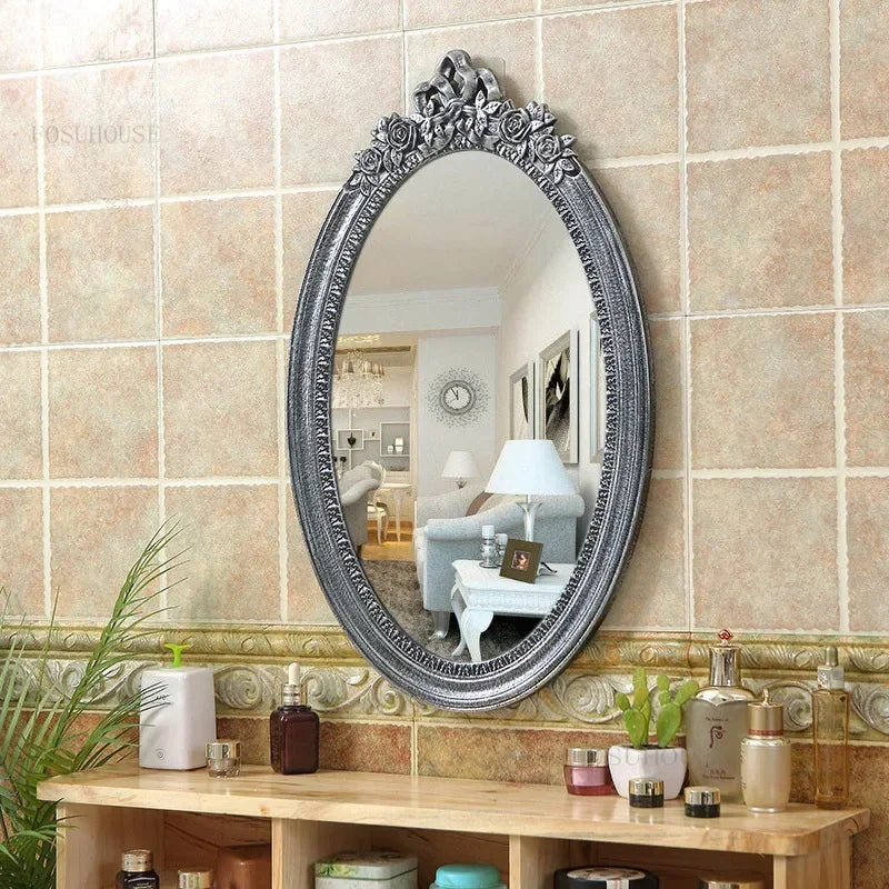 Europäischer Retro Spiegel – Hochdichteplatte – 60x40cm Luxus