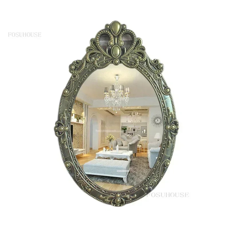 Europäischer Retro Spiegel – Hochdichteplatte – 60x40cm Luxus