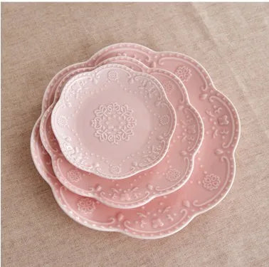 Europäischer Speiseteller – Reinweisses Feinporzellan – Verschiedene Grössen