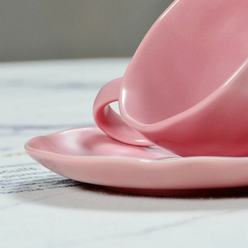 Europäisches Gold-Keramik-Kaffeeset – Elegantes Design 200ml