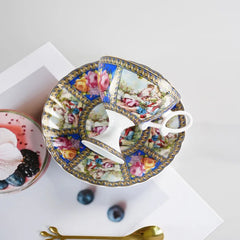 Europäisches Kaffeeservice – Keramik Goldrand