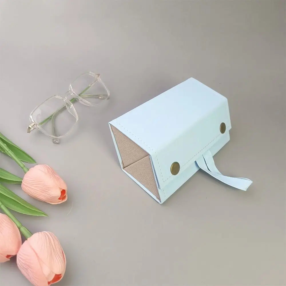Faltbarer Brillenorganizer – PU Leder – Multi-Steckplätze