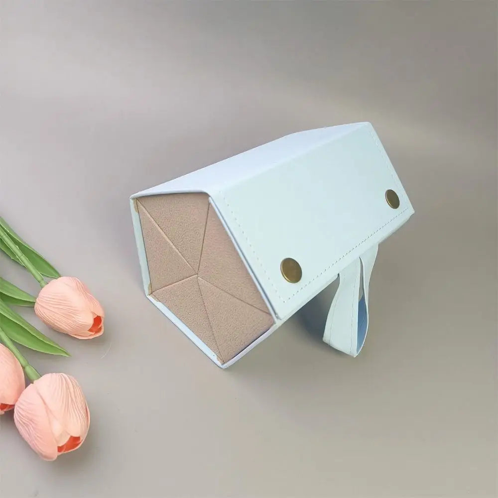 Faltbarer Brillenorganizer – PU Leder – Multi-Steckplätze