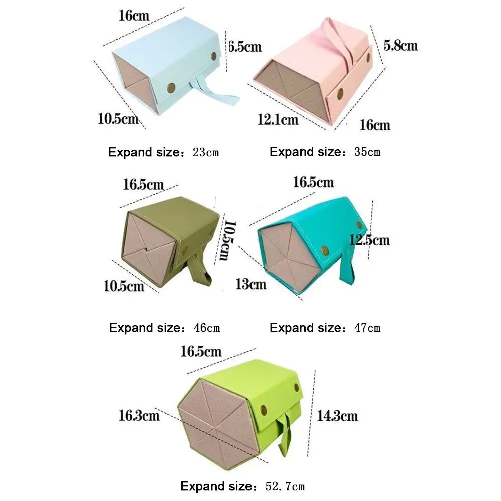 Faltbarer Brillenorganizer – PU Leder – Multi-Steckplätze