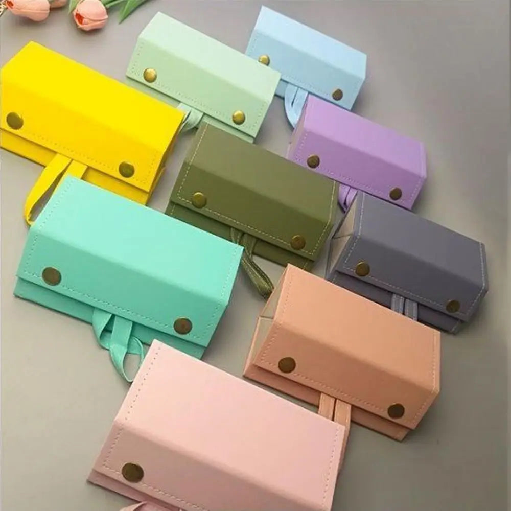 Faltbarer Brillenorganizer – PU Leder – Multi-Steckplätze