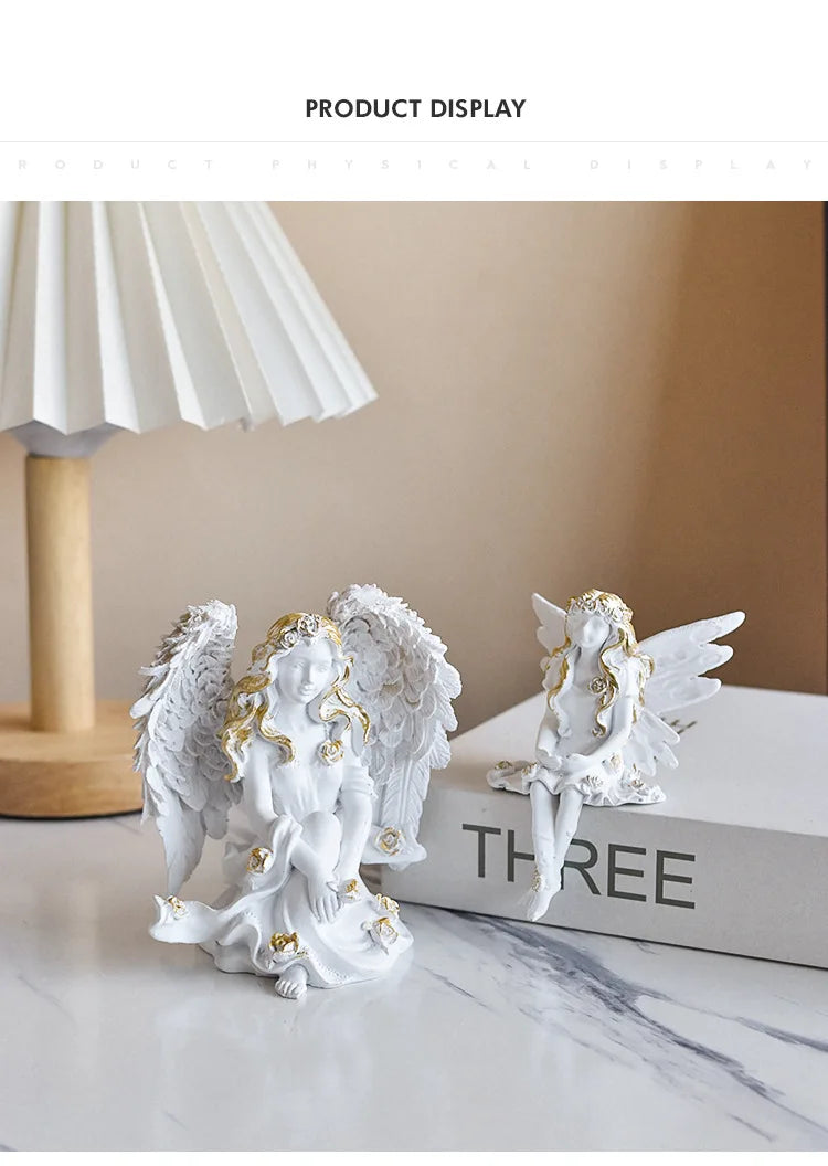 Feen-Skulptur – Handgefertigte Figur aus Harz – Raumdekoration