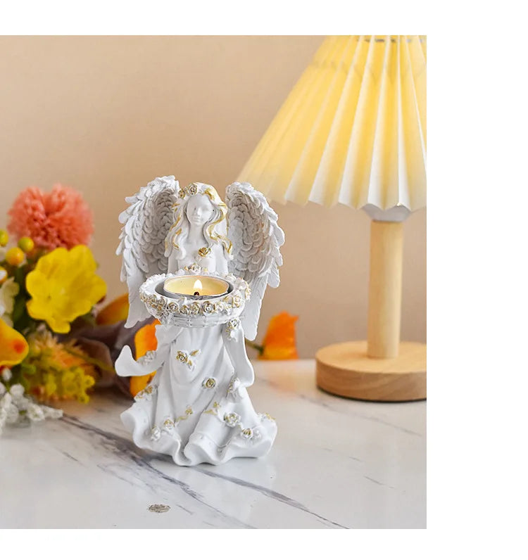 Feen-Skulptur – Handgefertigte Figur aus Harz – Raumdekoration