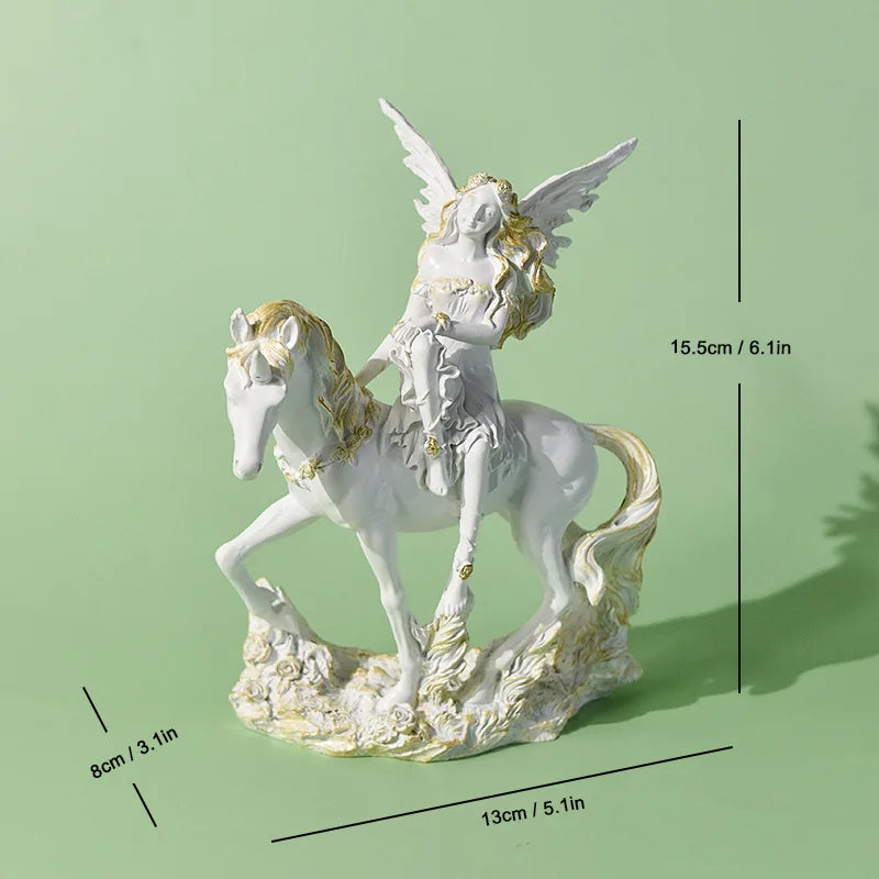 Feen-Skulptur – Handgefertigte Figur aus Harz – Raumdekoration