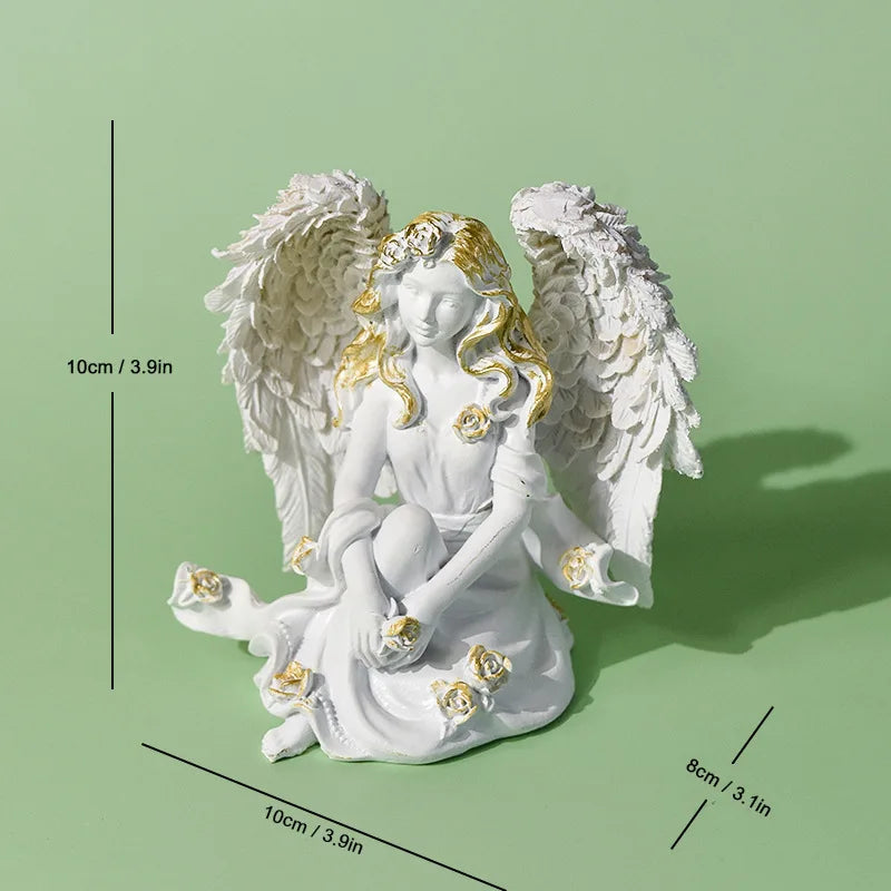 Feen-Skulptur – Handgefertigte Figur aus Harz – Raumdekoration