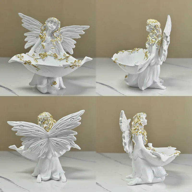 Feen-Skulptur – Handgefertigte Figur aus Harz – Raumdekoration