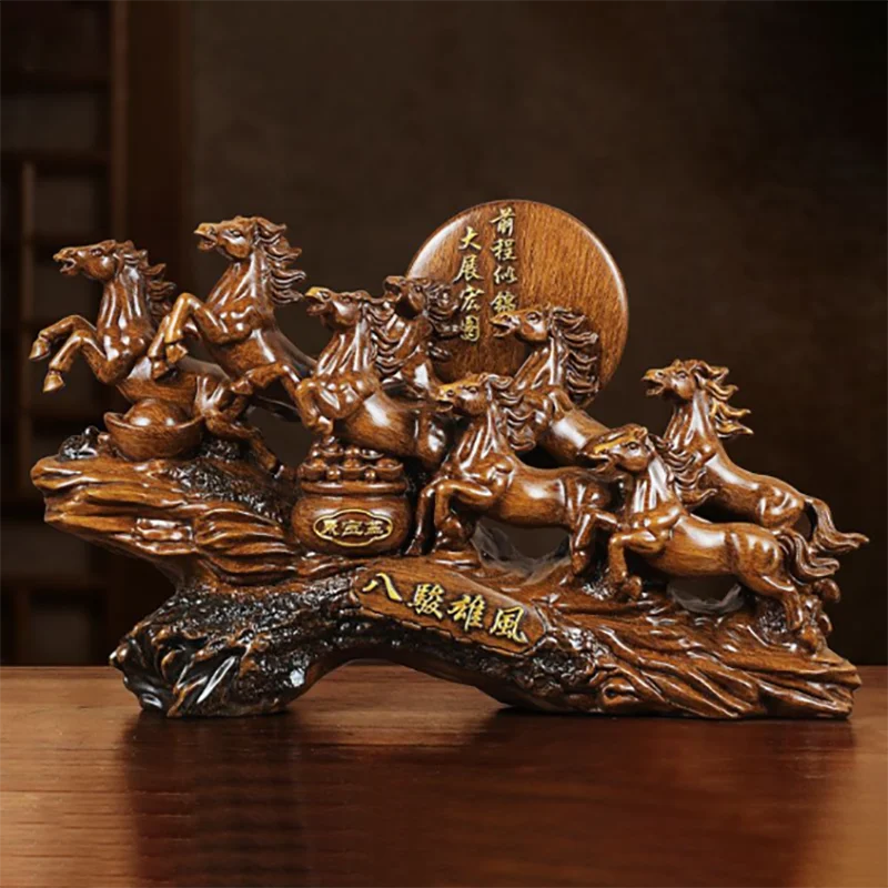 Feng Shui Harz Ornament – Pferde-Design – Tischdekoration