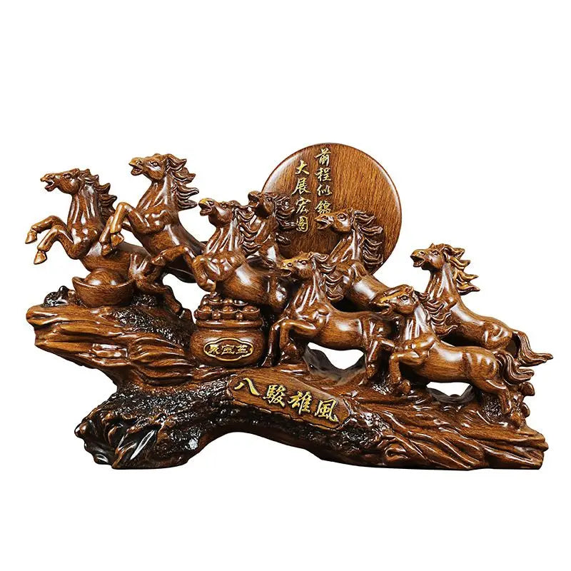 Feng Shui Harz Ornament – Pferde-Design – Tischdekoration