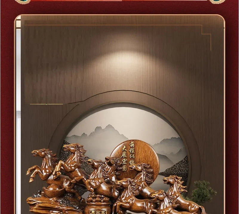 Feng Shui Harz Ornament – Pferde-Design – Tischdekoration