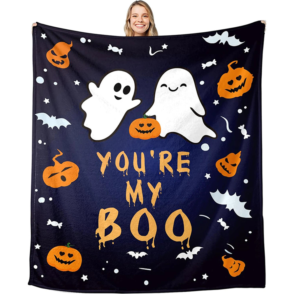 Flanell-Decke – Gemütliches Halloween-Design – Verschiedene Grössen