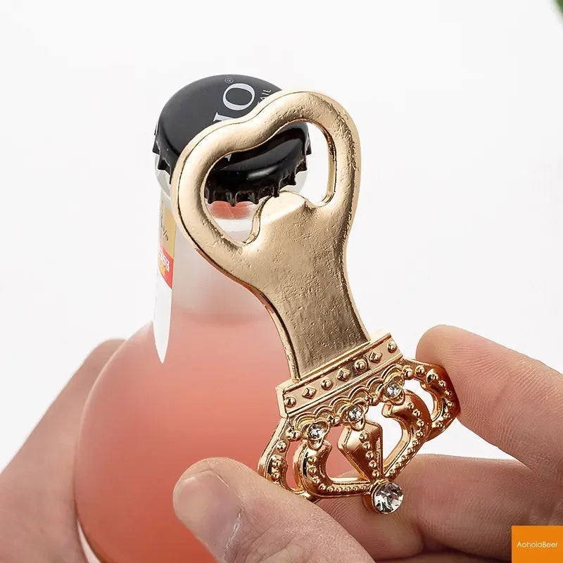 Flaschenöffner Gold Pistolenform – Hochzeitsgeschenk 12x6x2 cm