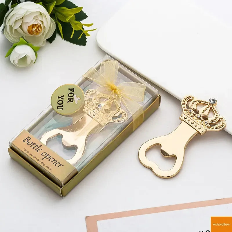 Flaschenöffner Gold Pistolenform – Hochzeitsgeschenk 12x6x2 cm