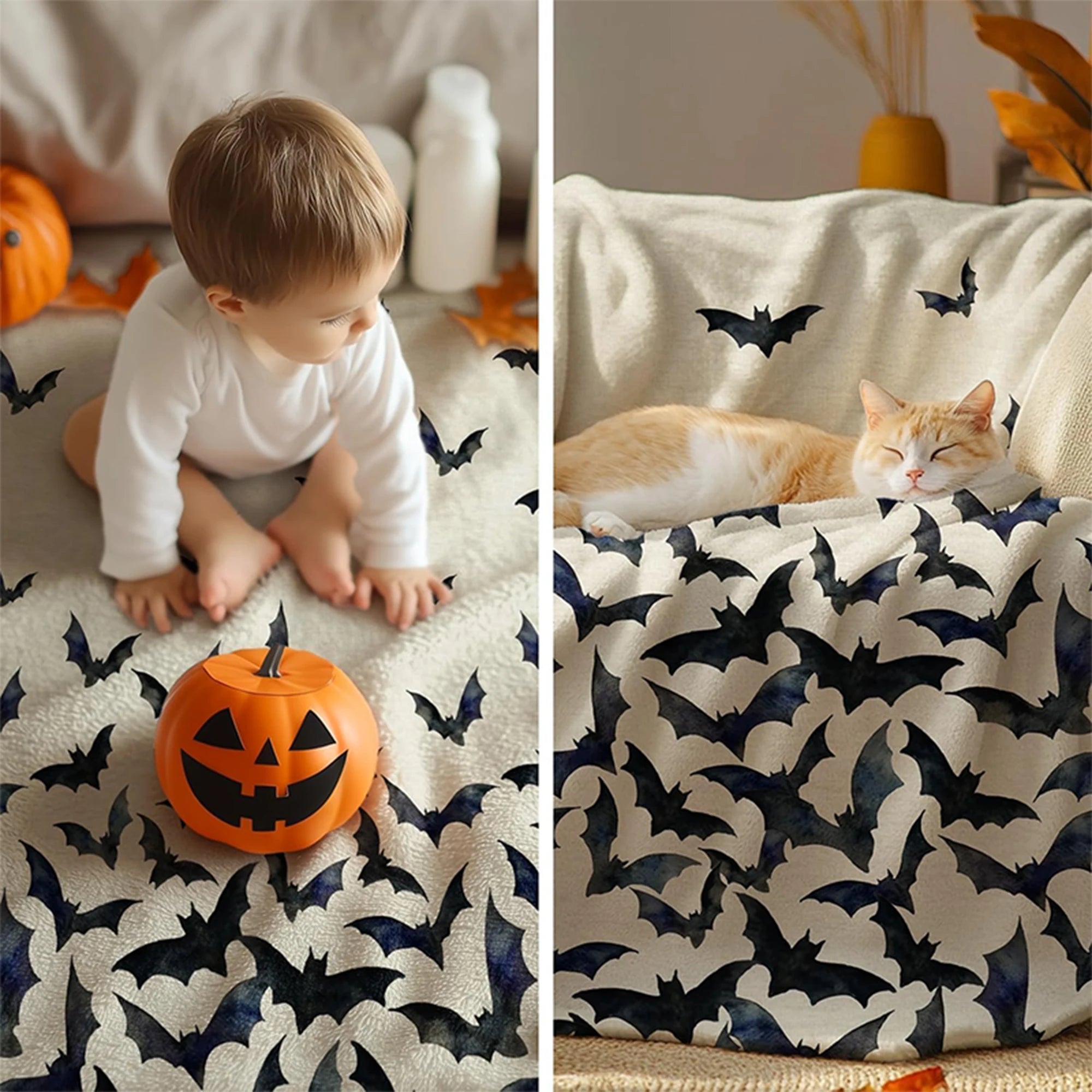 Fledermausdecke – Flanellfleece – 200x150cm