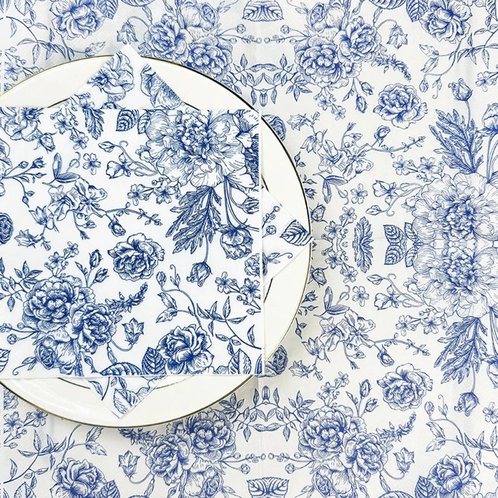 Florale Cocktail-Servietten – Frühlingsblumen – Hochzeiten/Partys