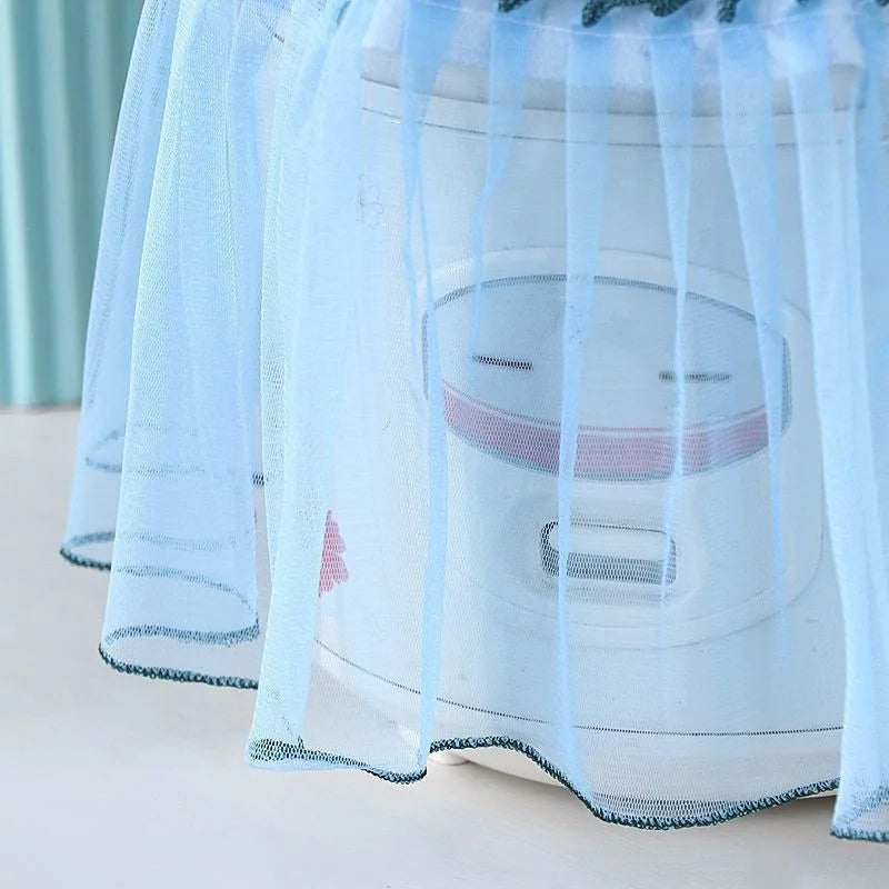 Florale Fritteusen-Abdeckung – Spitze, Staubschutz