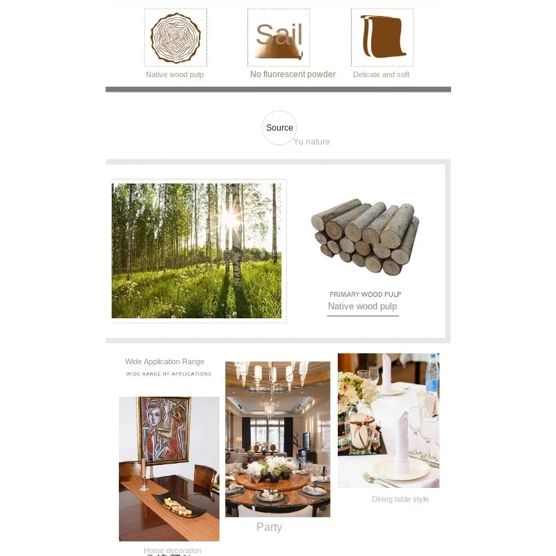 Florale Servietten – Virgin Wood Pulp – 33x33cm, 20 Stk