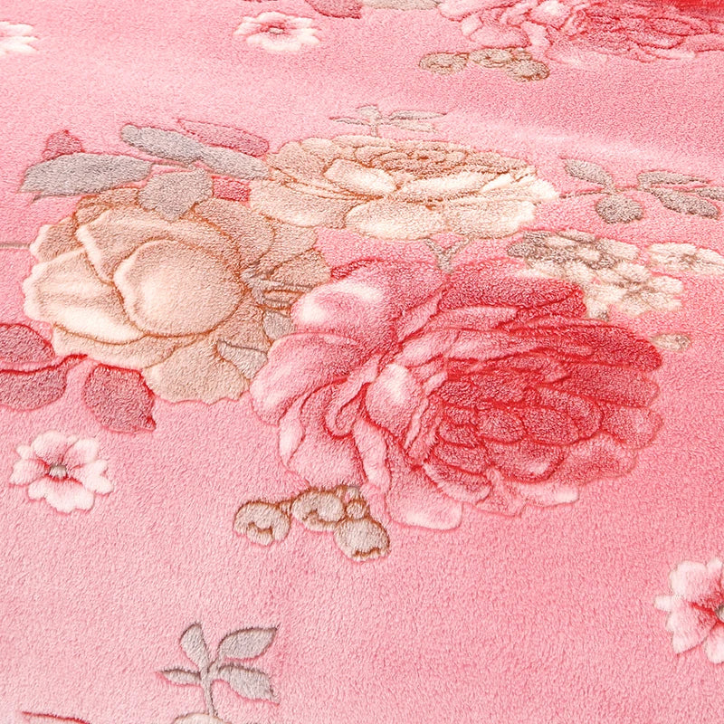 moderne florale Fleece-Decke aus Polyester 150x200cm, in der Farbe juzi