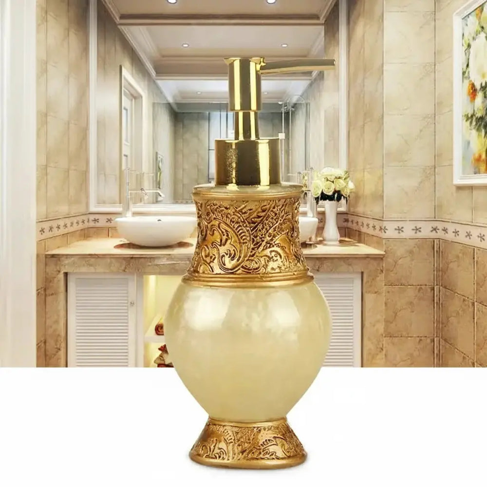 Floraler Seifenspender – Harz Vintage Badezimmer-Essential