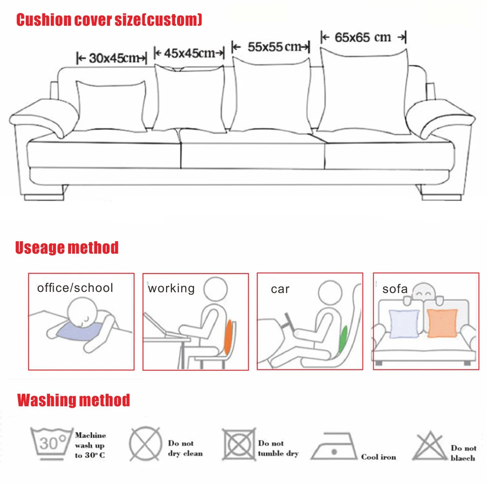 Florales Kissenbezug aus Samt – Handgemachtes 3D Design – Sofa/Bett