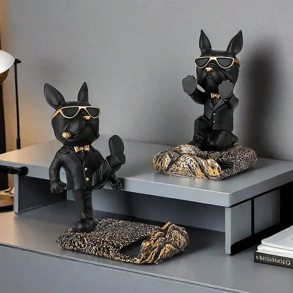 Französische Bulldogge Telefonhalter – Schreibtischdeko