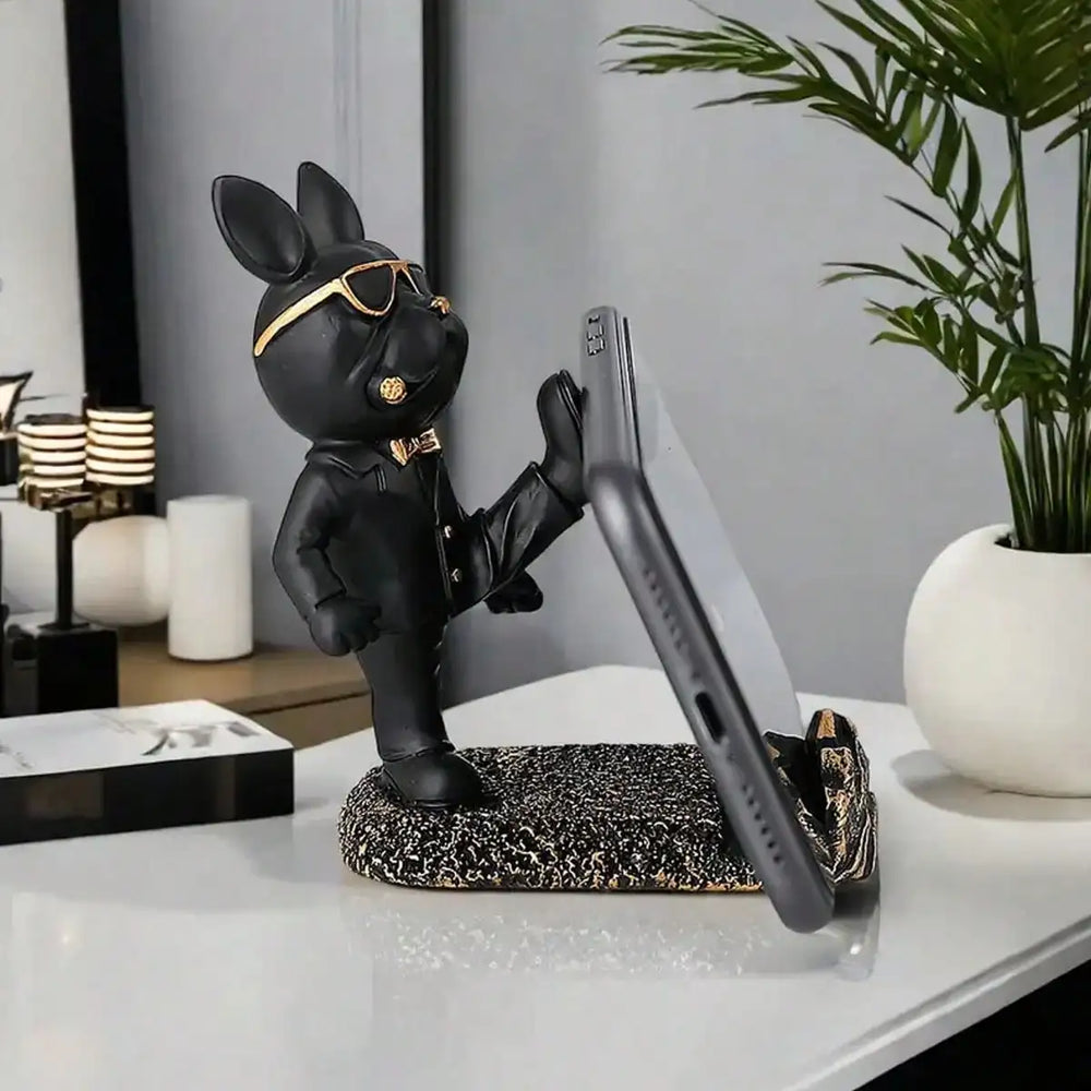 Französische Bulldogge Telefonhalter – Schreibtischdeko